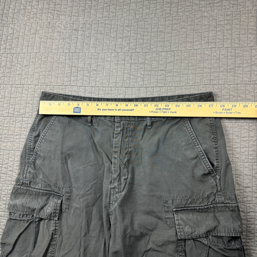 Levis Mens 34 Cargo Shorts Gray Ripstop 9" Utility Skater Casual Streetwear - Picture 9 of 12